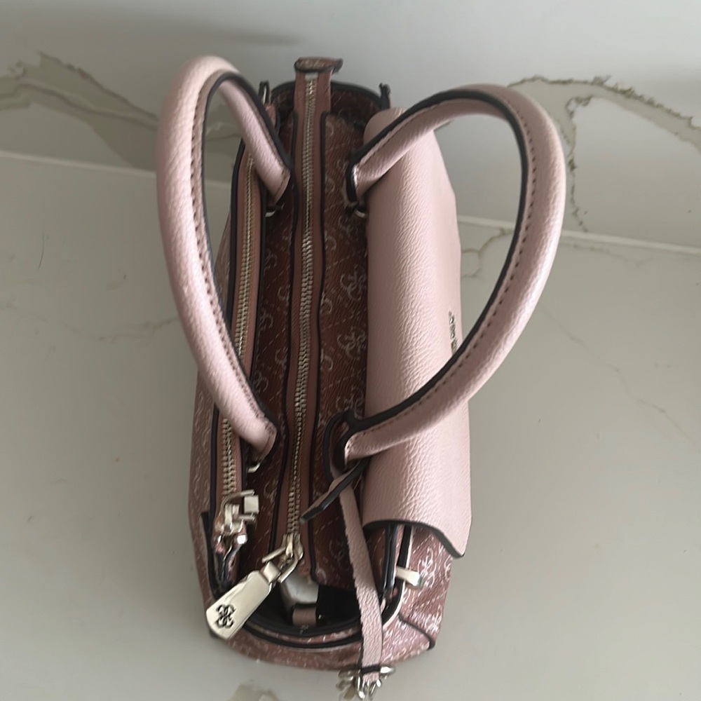GUESS Esme Small Society Satchel Handbag Crossbody Bag - Picture 4 of 16